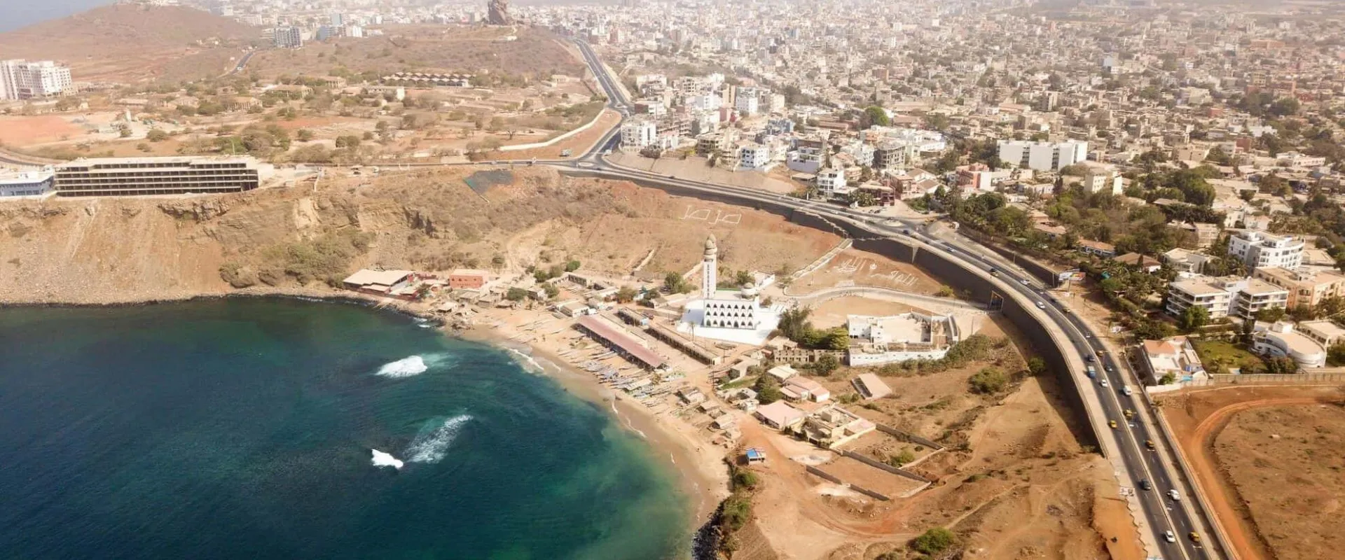 Aerial photo of the Dakar venue