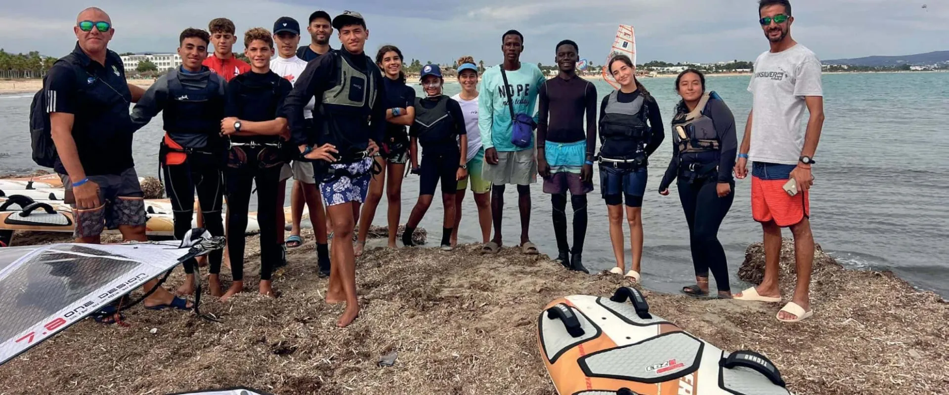 Group on a beach