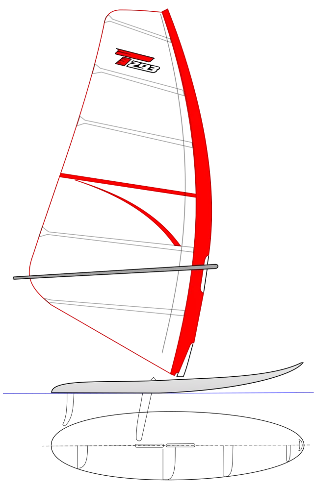 Line drawing of the Techno 293